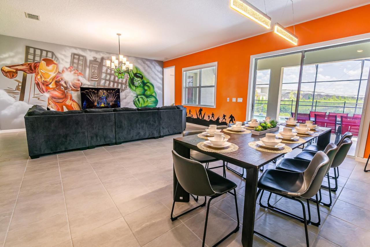 Luxury 12 Bedrooms Pool House 10 Min To Disney4630 Kissimmee Eksteriør billede